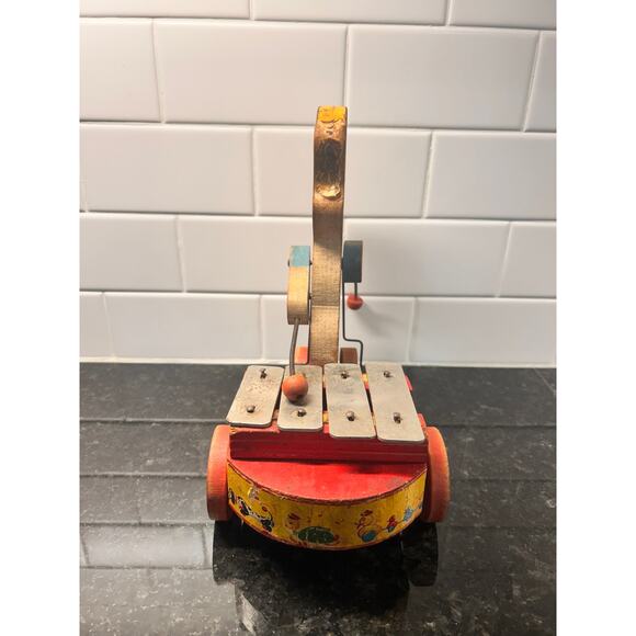 Vintage Fisher Price Pull Toy Wooden Fido‎ Zilo Dog #707 1955 - Picture 2 of 8